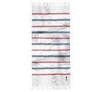 Paris 2024 Jeux Olympiques Fouta de Bain Equipe | 100% Coton | Oeko-TEX | 70x140 cm | Blanc