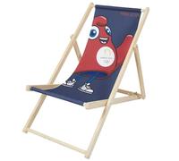 PARIS 2024 Lot de 2 Chiliennes Mascotte Officielles Multi-Positions | Polyester, lot de 2 chiliennes mascotte, produit officiel Paris 2024, multi-positions, plein air, multicolore