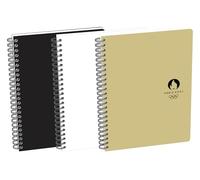 Paris 2024 lot de 5 cahiers A5 Ligné 7mm 180 Pages90g Reliure Intégrale,Couverture Carte,ColorisAssortis