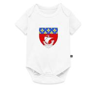Paris 75 Blason Vintage France Cadeau Body Manches Courtes Bébé Bio