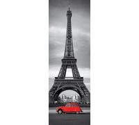 Paris - Affiche de porte - Tour Eiffel + 1 paquet de tesa Powerstrips® - contenu 20 pièces