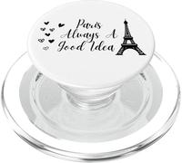 Paris Always A Good Idea Eiffel Tower in France PopSockets PopGrip pour MagSafe