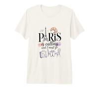 Paris Appelle et Je Dois y Aller T-Shirt Haut de Gamme