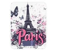 Paris Balance alimentaire portable étanche et pratique de voyage 5 kg/5 g g avec 4 unités pour expresso perte de poids (piles non incluses)