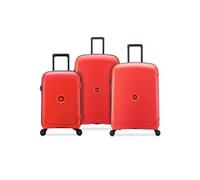 DELSEY PARIS - BELMONT PLUS - Set de 3 valises rigides 70,5cm/ 82,5cm - Rouge pale