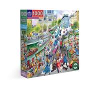 Les Bouquinistes de Paris - Puzzle adulte 1000 pièces En Carton - Puzzle Sur Les Bouquinistes De Paris - Dimensions 58,5 x 58,5 cm