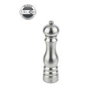PEUGEOT - Moulin à Sel Paris Chef u'Select 22 cm - 6 Réglages de Moutures Prédéfinies - Innovation Sel Glace, Mécanisme Zirlion - En Inox - Fabrication Française - Coloris Inox