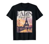 Paris City of Love Paris France Voyage Souvenir Style Homme T-Shirt