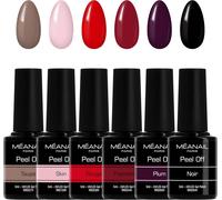 Paris - Coffret Manucure - Vernis Semi Permanent - 6 Vernis À Ongles - Compatibles Lampe Uv Led - Coffret Elegance - Peel Off - Cruelty Free - Vegan
