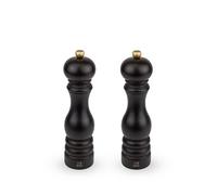 Paris Duo de moulins à poivre et à sel manuels bois chocolat 22 cm - 8,75" Peugeot