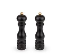 Paris Duo de moulins à poivre et à sel manuels bois chocolat 22 cm - 8,75" Peugeot