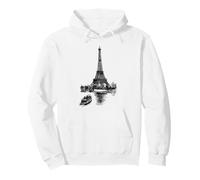 Paris Eiffel Tower T Shirt Vintage I Love Paris France Shirt Sweat à Capuche