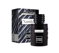 PARIS ELYSEES - Nautilus - Eau de Toilette Homme - Fruitée - Bergamote, Cassis, Pomme - Vaporisateur parfum 100ml - Flacon de voyage rechargeable de 5ml inclus