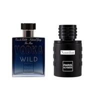 PARIS ELYSEES PARFUMS - Lot de Parfums VODKA WILD x NAUTILUS - Eaux de Parfums Homme 100ml - Aromatique et Fruitée