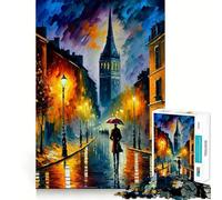 Paris en Couleurs Puzzle pour Adolescents 1000 pièces Jeu de réflexion Atelier d'assemblage Objet de Collection (50x75cm)