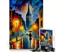 Paris en Couleurs Puzzle pour Adolescents 1000 pièces Jeu de réflexion Atelier d'assemblage Objet de Collection (50x75cm)