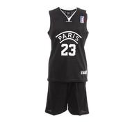 Paris Ensemble de basketball Noir/Blanc Enfant Sport Zone 16 ans