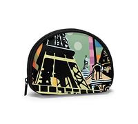 Paris est Mon Objectif feu Flamboyant Porte-Monnaie Portefeuilles Pochette à Langer Porte-clés coloré Fermeture éclair Petits Sacs de Maquillage cosmétiques