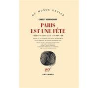 Ernest Hemingway – Paris est une fête – Roman – Broché – Gallimard