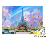 Paris Fantasy 1000 Piece Jigsaw Puzzle Recy iffel Tower Senior Puzzles Fête Jeu Accessoires Développement Enfants‘s Intelligence Éducatif Amusant 38x26cm/1000pcs