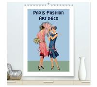 Paris Fashion Art déco (hochwertiger Premium Wandkalender 2026 DIN A2 hoch), Kunstdruck in Hochglanz: Tauchen Sie ein in die Pariser Mode der 1920er und 1930er Jahren.