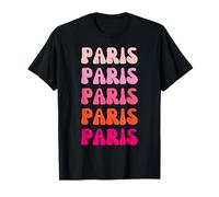 Paris First Name Minimalist Design T-Shirt