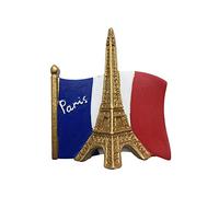 Paris France 3D Drapeau Tour Réfrigérateur Aimant Souvenir Résine Collection, Paris Aimant Cadeau Magnétique Décoration de Cuisine À La Maison