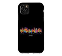 Paris France Aquarelle Souvenir Sky Line Coque pour iPhone 11 Pro Max