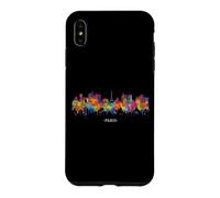 Paris France Aquarelle Souvenir Sky Line Coque pour iPhone XS Max