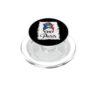 Paris France Fille Noire PopSockets PopGrip pour MagSafe