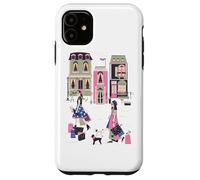 Paris France Haute Couture Shopping Souvenir Rétro Français Coque pour iPhone 11