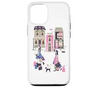 Paris France Haute Couture Shopping Souvenir Rétro Français Coque pour iPhone 12/12 Pro
