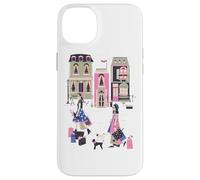 Paris France Haute Couture Shopping Souvenir Rétro Français Coque pour iPhone 14 Plus