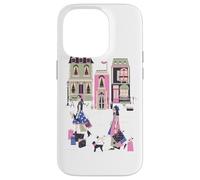 Paris France Haute Couture Shopping Souvenir Rétro Français Coque pour iPhone 14 Pro