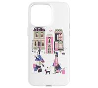 Paris France Haute Couture Shopping Souvenir Rétro Français Coque pour iPhone 15 Pro Max