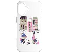 Paris France Haute Couture Shopping Souvenir Rétro Français Coque pour iPhone 16