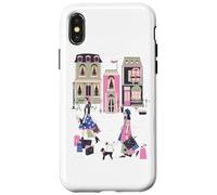 Paris France Haute Couture Shopping Souvenir Rétro Français Coque pour iPhone X/XS