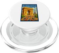 Paris France Poster touristique vintage années 50 Art graphique PopSockets PopGrip pour MagSafe