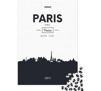 Paris France Puzzle 1000 Pièces, Cadeau De Fêtes, 52x38cm/1000pcs