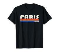 Paris France Retro 70s 80s Style T-Shirt
