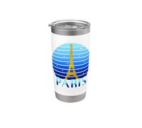 PARIS FRANCE Silhouette Tour Eiffel Gobelet isotherme en acier inoxydable double paroi