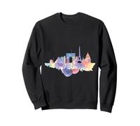 Paris France Skyline Europe Voyage Souvenirs Paysage urbain Sweatshirt