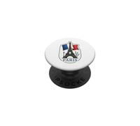 Paris France Tour Eiffel agitant Drapeau Lavande Lampadaire G PopSockets PopGrip Adhésif
