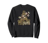 Paris France Tour Eiffel Fleurs de Cerisier Vintage Sweatshirt