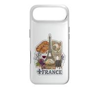 Paris France Tour Eiffel Fromage Vin Croissant Vintage GRAP Coque pour iPhone Air
