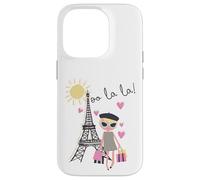 Paris France Tour Eiffel Rétro Cadeau Souvenir Fille Femme Homme Coque pour iPhone 14 Pro
