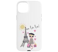 Paris France Tour Eiffel Rétro Cadeau Souvenir Fille Femme Homme Coque pour iPhone 15 Plus