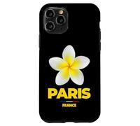 Paris France Tropical Yellow Frangipani Flower Aesthetic Coque pour iPhone 11 Pro