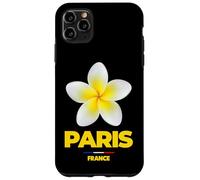 Paris France Tropical Yellow Frangipani Flower Aesthetic Coque pour iPhone 11 Pro Max
