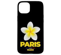 Paris France Tropical Yellow Frangipani Flower Aesthetic Coque pour iPhone 15 Plus